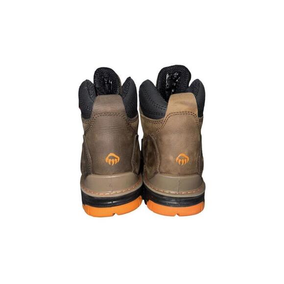 Wolverine Mens Summer Brown Leather Overpass CT WP Size 12 Work Boots New - Picture 3 of 4